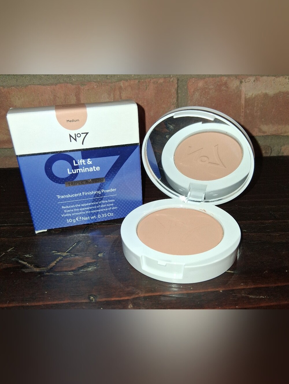 New Unused No 7 Lift and Luminate Translucent Finishing Powder, .35 Oz..